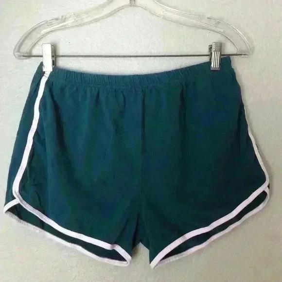 Lot of 2 short stretch cotton shorts teal gray and white XL - Picture 3 of 9